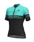 ALÉ Koszulka kolarska z krótkim rękawem - SLIDE LADY  - niebieski/czarny