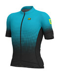ALÉ Koszulka kolarska z krótkim rękawem - DOTS - czarny/jasnoniebieski