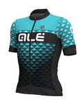 ALÉ Koszulka kolarska z krótkim rękawem - HEXA - turkusowy/czarny