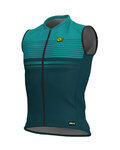 ALÉ Koszulka kolarska bez rękawów - SLIDE - niebieski/zielony
