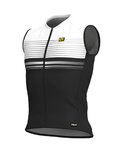 ALÉ Koszulka kolarska bez rękawów - SLIDE - biały/czarny