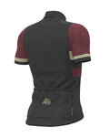 ALÉ Koszulka kolarska z krótkim rękawem - VINTAGE MERINO - czarny/fioletowy