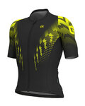 ALÉ Koszulka kolarska z krótkim rękawem - PRO RACE - czarny/żółty