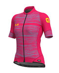 ALÉ Koszulka kolarska z krótkim rękawem - THE END LADY - różowy
