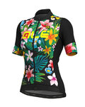 ALÉ Koszulka kolarska z krótkim rękawem - SARTANA LADY - kolorowy/czarny