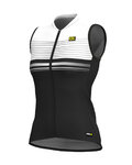 ALÉ Koszulka kolarska bez rękawów - SLIDE LADY  - czarny/biały