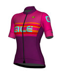 ALÉ Koszulka kolarska z krótkim rękawem - SUMMER LADY - różowy/fioletowy