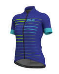 ALÉ Koszulka kolarska z krótkim rękawem - ERGO LADY  - niebieski