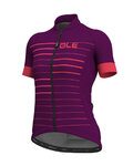 ALÉ Koszulka kolarska z krótkim rękawem - ERGO LADY  - fioletowy