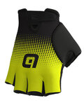 ALÉ Kolarskie rękawiczki z krótkimi palcami - DOTS  - żółty/czarny