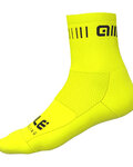 ALÉ Kolarskie klasyczne skarpetki - STRADA Q-SKIN  - żółty