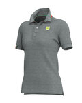 ALÉ Kolarska koszulka z krótkim rękawem - POLO LADY - szary