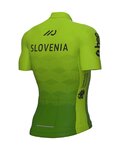 ALÉ Krótka koszulka kolarska i spodenki - SLOVENIA NATIONAL 22 - zielony/niebieski
