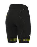 ALÉ Krótkie spodnie kolarskie bez szelek - STRADA LADY - żółty/czarny