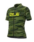 ALÉ Koszulka kolarska z krótkim rękawem - ROCK KIDS - zielony