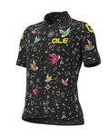 ALÉ Koszulka kolarska z krótkim rękawem - VERSILIA KIDS - czarny