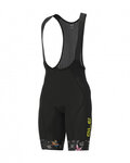 ALÉ Krótkie spodnie kolarskie z szelkami - VERSILIA - czarny