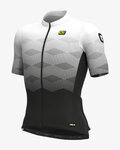 ALÉ Koszulka kolarska z krótkim rękawem - MAGNITUDE - biały/czarny