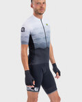 ALÉ Koszulka kolarska z krótkim rękawem - MAGNITUDE - biały/czarny