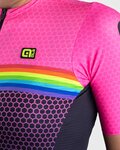 ALÉ Koszulka kolarska z krótkim rękawem - BRIDGE LADY - różowy
