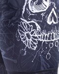 ALÉ Krótkie spodnie kolarskie z szelkami - SKULL - czarny
