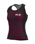 ALÉ Koszulka kolarska bez rękawów - HELIOS LADY - różowy/czarny