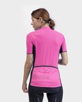 ALÉ Krótka koszulka kolarska i spodenki - COLOR BLOCK LADY - różowy/czarny