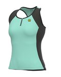 ALÉ Koszulka kolarska bez rękawów - COLOR BLOCK LADY - czarny/jasnoniebieski