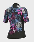 ALÉ Koszulka kolarska z krótkim rękawem - PR-S GARDEN LADY - czarny/niebieski/różowy