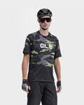 ALÉ Koszulka kolarska z krótkim rękawem - STAIN OFF ROAD MTB - zielony/szary/czarny