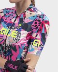 ALÉ Koszulka kolarska z krótkim rękawem - PR-R KENYA LADY - niebieski/jasnoniebieski/różowy/fioletowy/beżowy