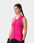 ALÉ Koszulka kolarska bez rękawów - COLOR BLOCK LADY - różowy