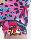 ALÉ Krótkie spodnie kolarskie bez szelek - PR-R KENYA LADY - niebieski/beżowy/różowy/czarny