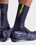 ALÉ Kolarskie klasyczne skarpetki - AERO WOOL H16 - czarny