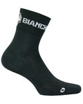 BIANCHI MILANO Kolarskie klasyczne skarpetki - ASFALTO - czarny