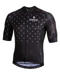 BIANCHI MILANO Koszulka kolarska z krótkim rękawem - SAVIGNANO - czarny