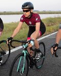 BIANCHI MILANO Krótkie spodnie kolarskie bez szelek - AVOLA LADY - czarny/różowy