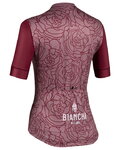 BIANCHI MILANO Koszulka kolarska z krótkim rękawem - SOSIO LADY - fioletowy