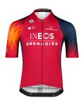 BIORACER Koszulka kolarska z krótkim rękawem - INEOS GRENADIERS 2023 ICON RACE - niebieski/czerwony