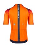 BIORACER Koszulka kolarska z krótkim rękawem - INEOS GRENADIERS 2023 ICON TRAINING - niebieski/pomarańczowy