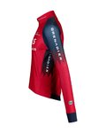 BIORACER Kolarska ocieplana kurtka - INEOS GRENADIERS 2023 ICON TEMPEST RACE - niebieski/czerwony