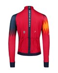 BIORACER Kolarska ocieplana kurtka - INEOS GRENADIERS 2023 ICON TEMPEST RACE - niebieski/czerwony