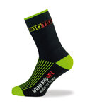 BIOTEX Kolarskie klasyczne skarpetki - TERMO - zielony/czarny