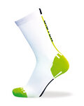 BIOTEX Kolarskie klasyczne skarpetki - RACE - zielony/biały