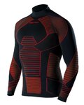 BIOTEX Kolarska koszulka z długim rękawem - ICEBREAK - czerwony/czarny
