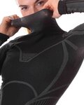 BIOTEX Kolarska koszulka z długim rękawem - POWERFLEX LADY WARM - czarny