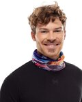 BUFF Komin kolarski - ECOSTRETCH MATTERHORN - fioletowy/niebieski/czerwony