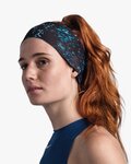 BUFF Opaska kolarska - COOLNET UV® WIDE - jasnoniebieski/czarny