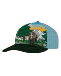 BUFF Czapka kolarska - TRUCKER BEAR - pomarańczowy/czarny/zielony