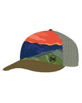 BUFF Czapka kolarska - TRUCKER PANORÁMA - pomarańczowy/niebieski/zielony